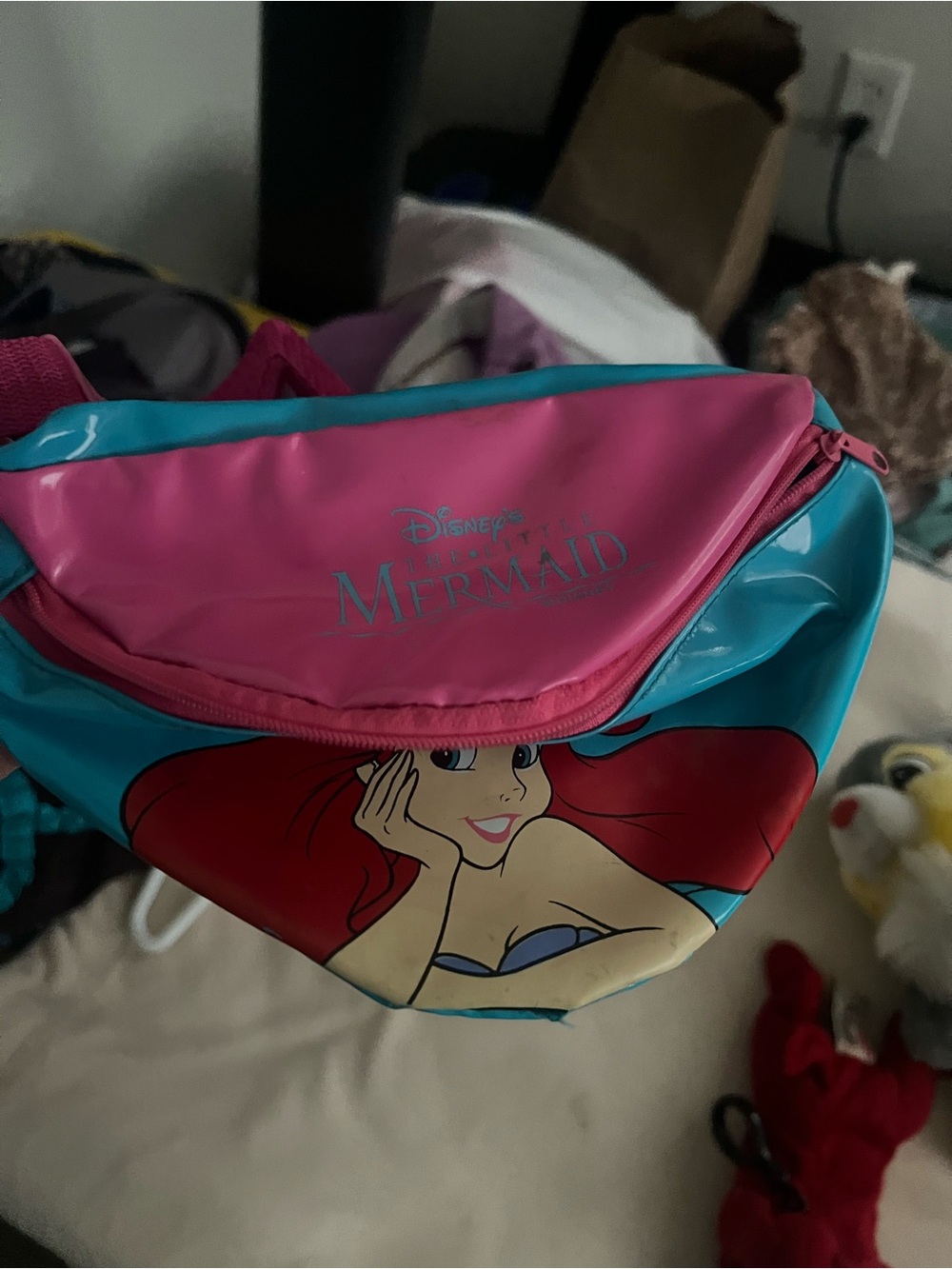 Disney The Little Mermaid Teal & Pink Ariel Fanny Pack